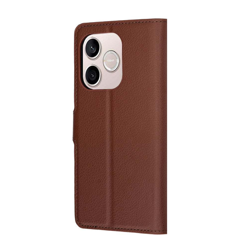 Etui na Honor 600 Lite, Techsuit, Leather Folio, Brązowy