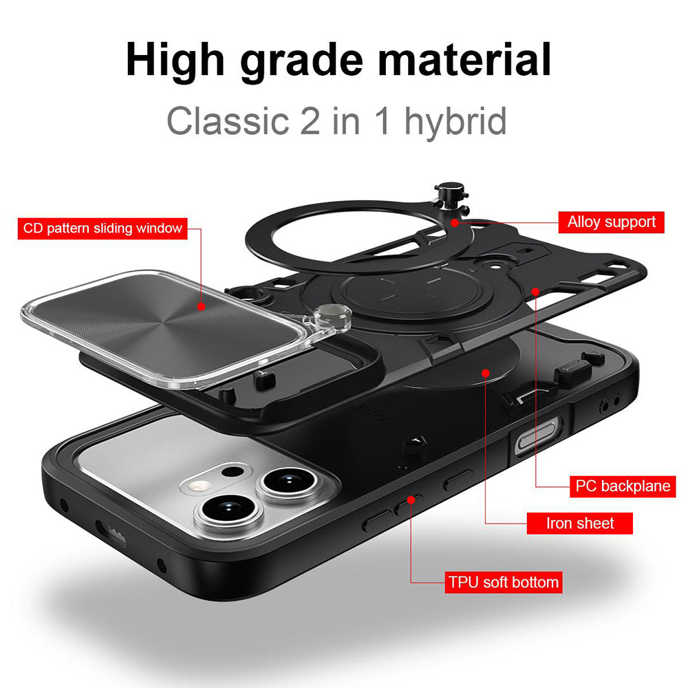 Etui na Honor 600 Pro / 600, Techsuit, CamGuard Pro, Niebieskie