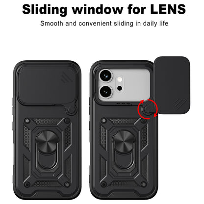 Etui na Honor 600 Pro / 600, Techsuit, CamShield, Niebieskie