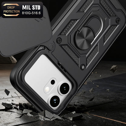 Etui na Honor 600 Pro / 600, Techsuit, CamShield, Niebieskie