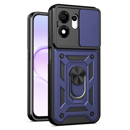 Etui na Honor 600 Smart, Techsuit, CamShield, Niebieskie