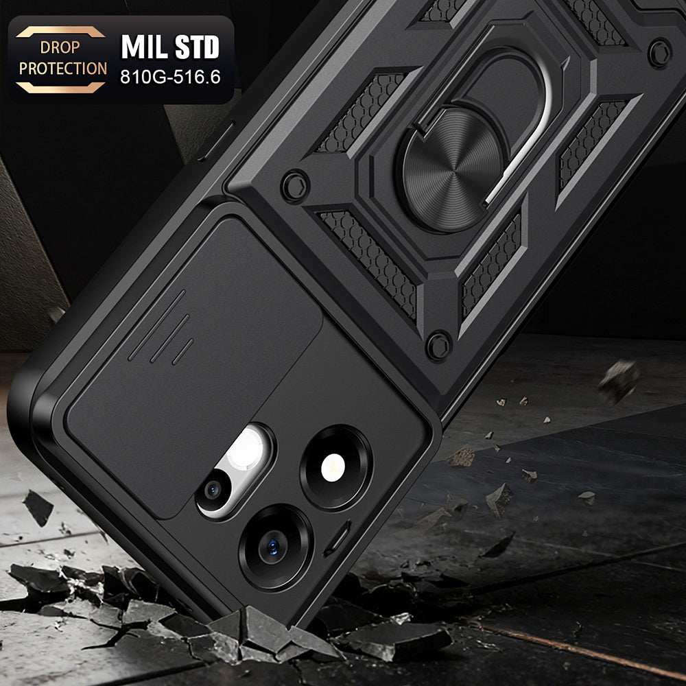 Case for Honor 600 Smart, Techsuit, CamShield, Gold