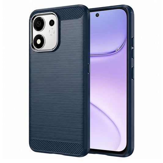 Etui na Honor 600 Smart, Techsuit, Carbon, Niebieskie