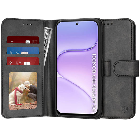 Etui na Honor 600 Smart, Techsuit, Diary Book, czarne