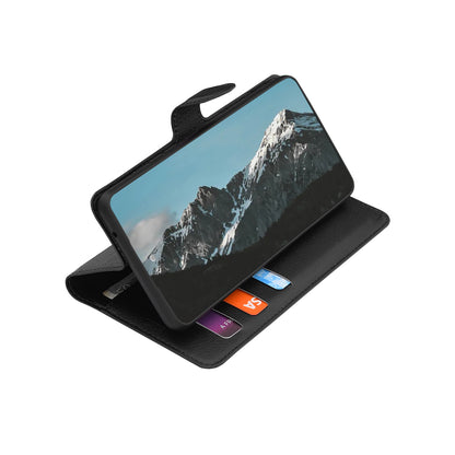 Etui na Honor 600 Smart, Techsuit, Leather Folio, czarne