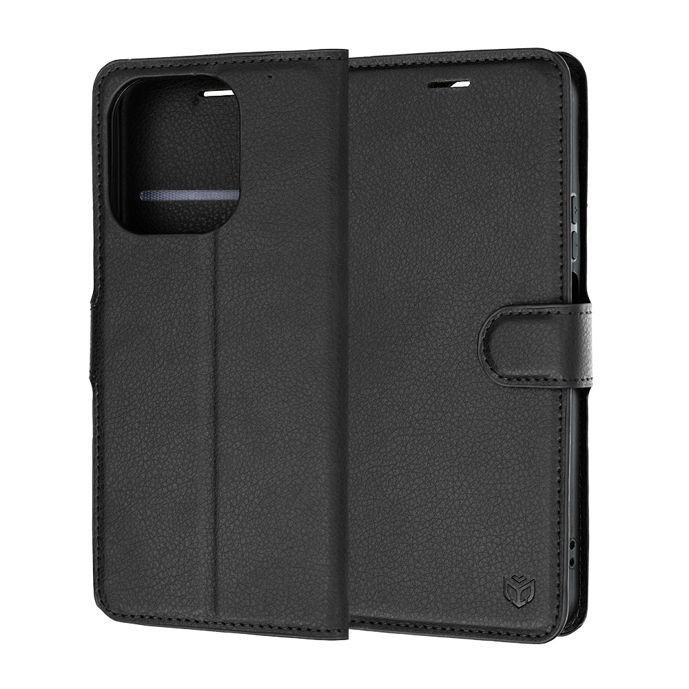 Etui na Honor 600 Smart, Techsuit, Leather Folio, czarne