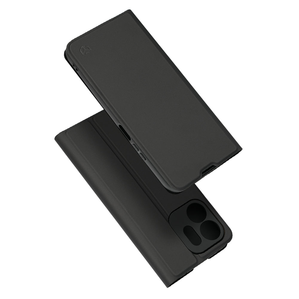 Etui do Honor 600 Smart, Techsuit, Magskin Book Long Blitz Cutout, Czarny