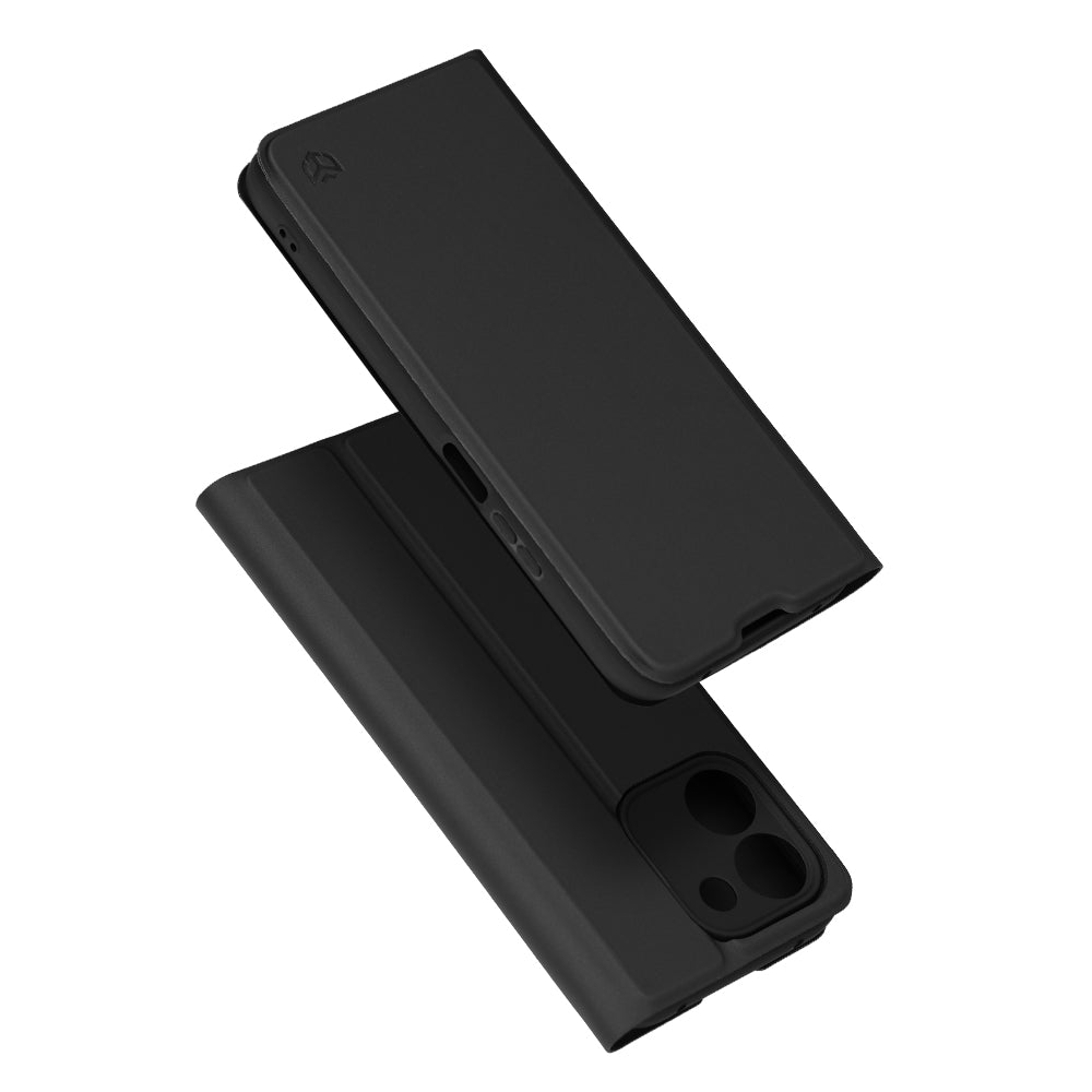 Case for Honor 600 Smart, Techsuit, Magskin Book, Black