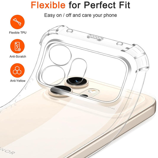 Etui na Honor 600, Techsuit, Shockproof Clear, Przezroczyste