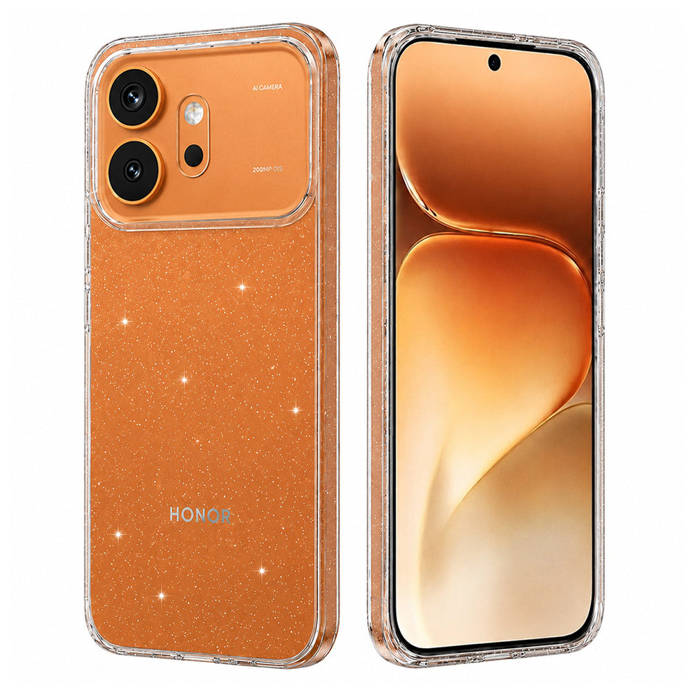 Case for Honor 600, Techsuit, SparkleSkin, Transparent