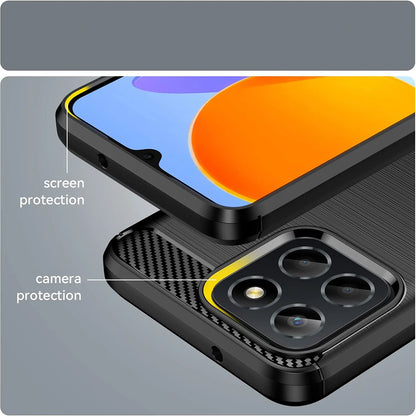 Case for Honor 70 Lite / X6 / X8 5G, Techsuit, Carbon, Black
