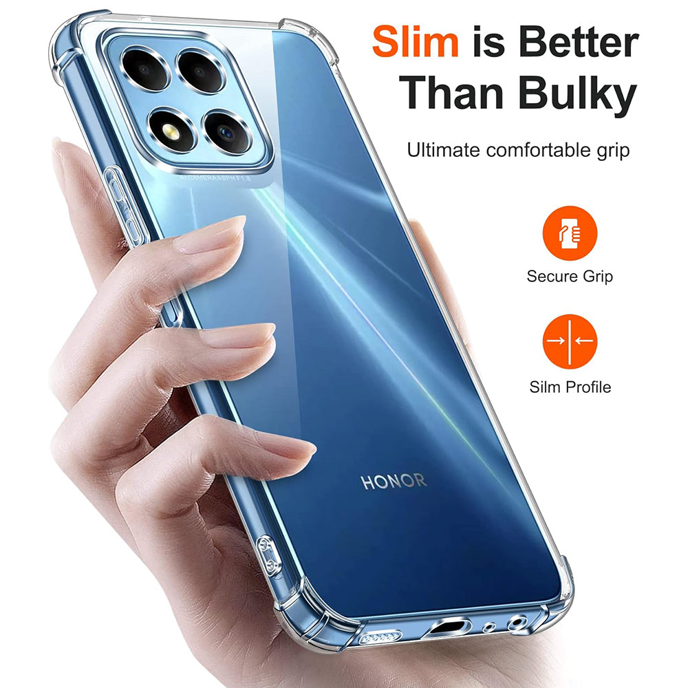 Etui na Honor 70 Lite / X6 / X8 5G, Techsuit, odporne na wstrząsy, przezroczyste