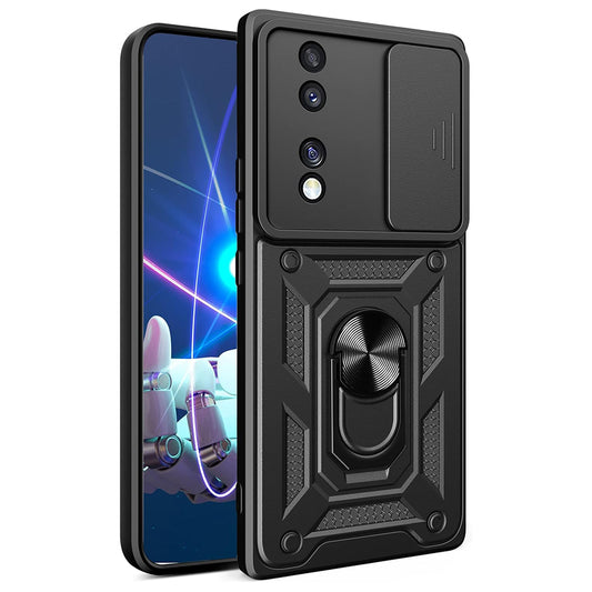 Etui na Honor 70, Techsuit, CamShield, Czarny