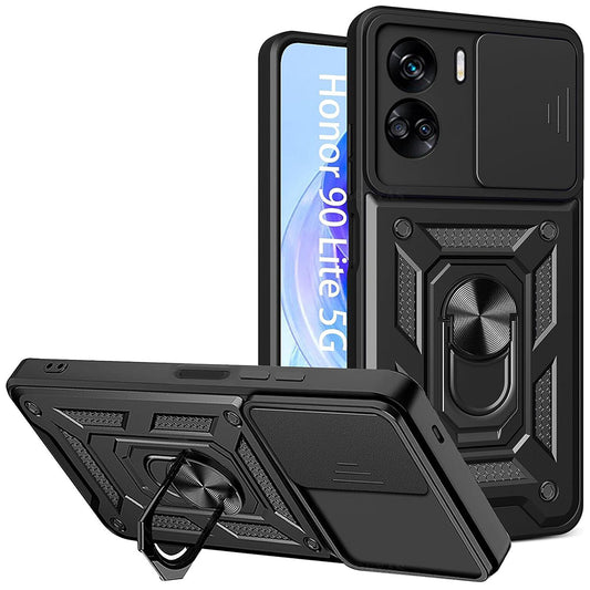 Etui na Honor 90 Lite, Techsuit, CamShield, czarne