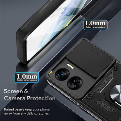 Etui na Honor 90 Lite, Techsuit, CamShield, czarne