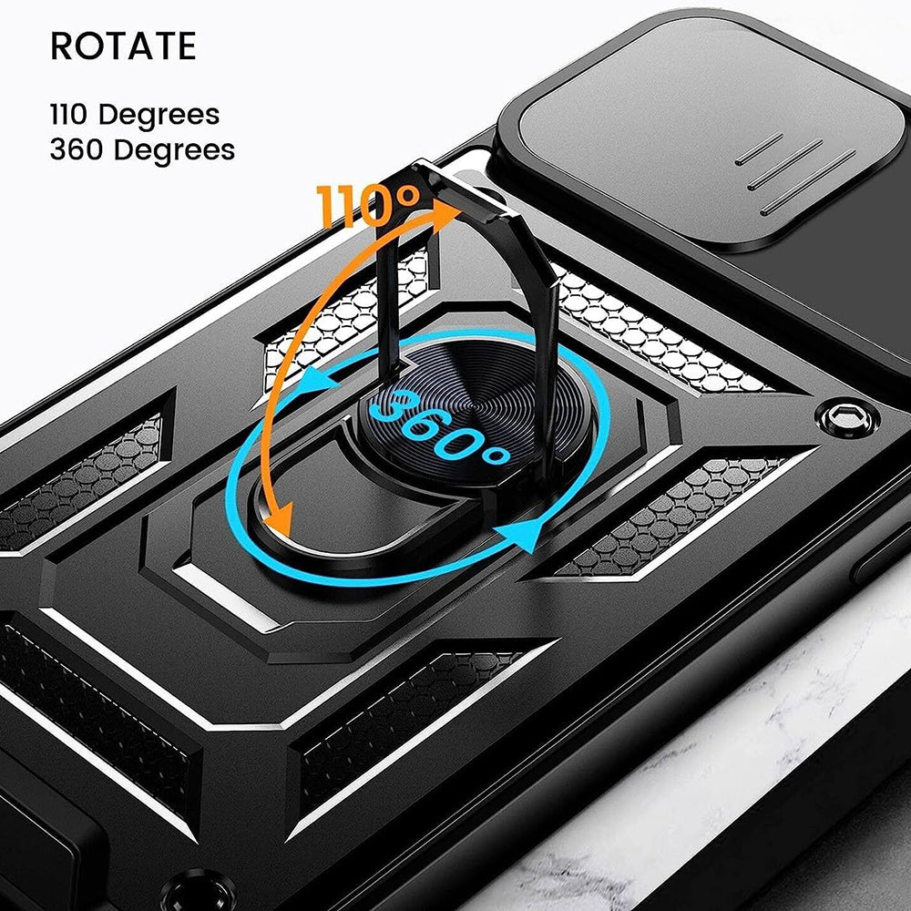Etui na Honor 90 Lite, Techsuit, CamShield, czarne