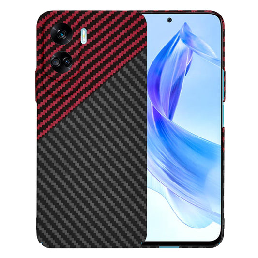 Etui na Honor 90 Lite, Techsuit, Carbonite FiberShell, Czarno-Czerwone