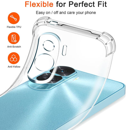 Etui na Honor 90 Lite, Techsuit, Shockproof Clear, Przezroczyste