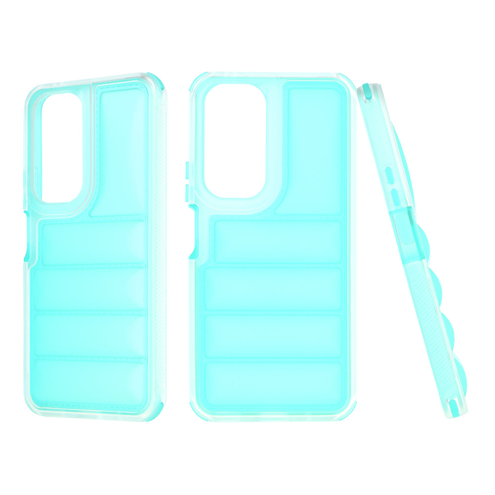 Case for Honor 90 Lite, Techsuit, Wave Shield, Turquoise