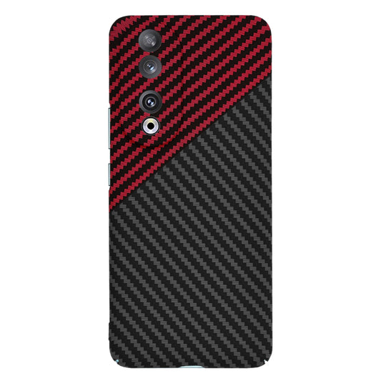 Etui na Honor 90, Techsuit, Carbonite FiberShell, Czarno-Czerwona