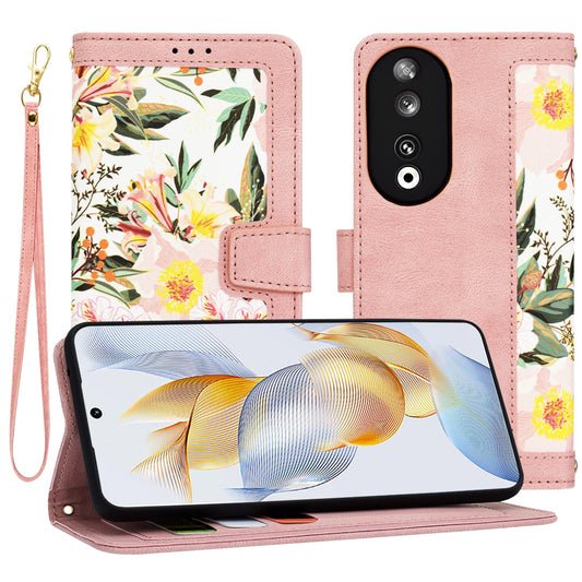 Etui na Honor 90, Techsuit, FlipCraft, Różowe