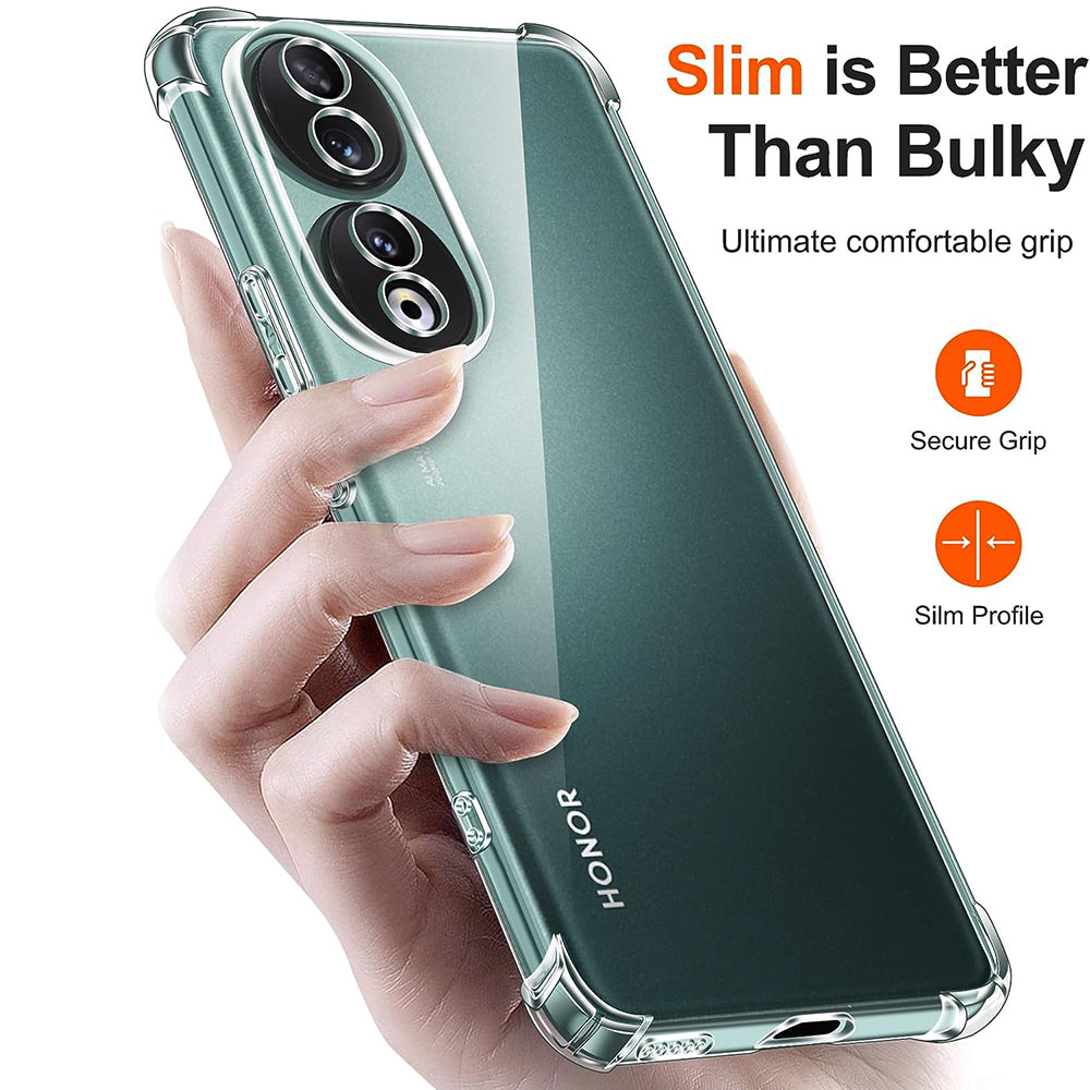 Etui na Honor 90, Techsuit, Shockproof Clear, Przezroczyste