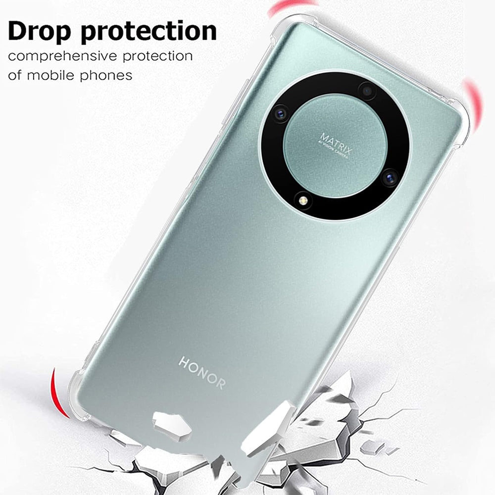 Case for Honor Magic5 Lite, Techsuit, Shockproof Clear, Transparent
