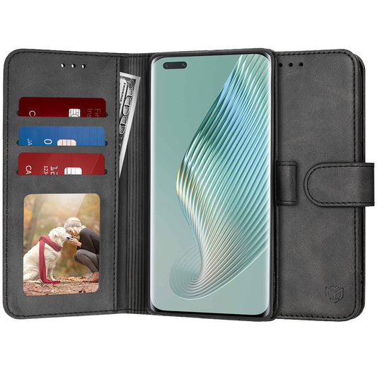 Etui na Honor Magic5 Pro, Techsuit, Diary Book, czarne
