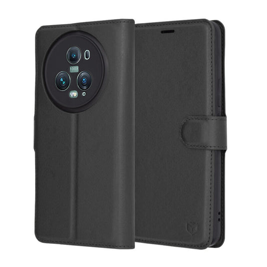 Etui na Honor Magic5 Pro, Techsuit, Leather Folio, czarne