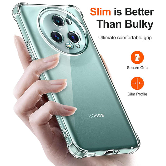 Etui na Honor Magic5 Pro, Techsuit, Shockproof Clear, Przezroczyste