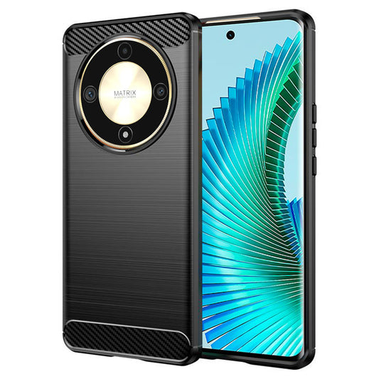 Etui na Honor Magic6 Lite, Techsuit, Carbon, Czarny