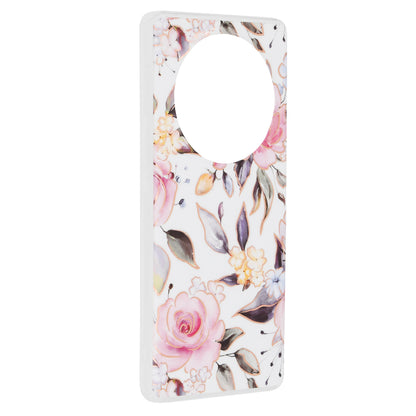Etui na Honor Magic6 Lite, Techsuit, Marble, Białe
