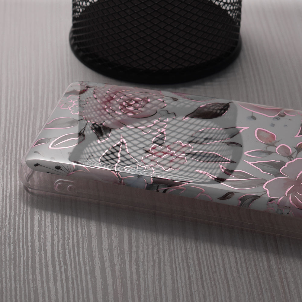 Etui na Honor Magic6 Lite, Techsuit, Marble, Białe