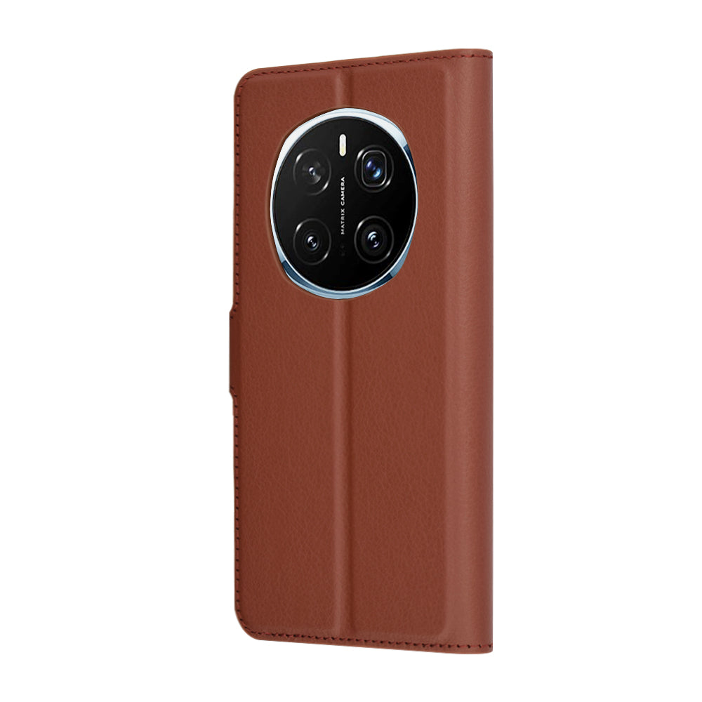 Etui na Honor Magic7 Pro, Techsuit, Leather Folio, Brązowe