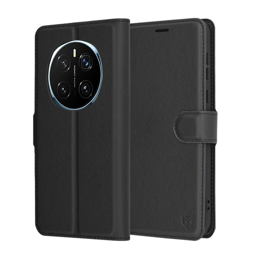 Etui na Honor Magic7 Pro, Techsuit, Leather Folio, czarne