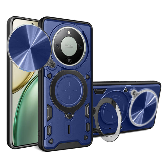 Etui na Honor Magic8 Lite, Techsuit, CamGuard Pro, Niebieskie