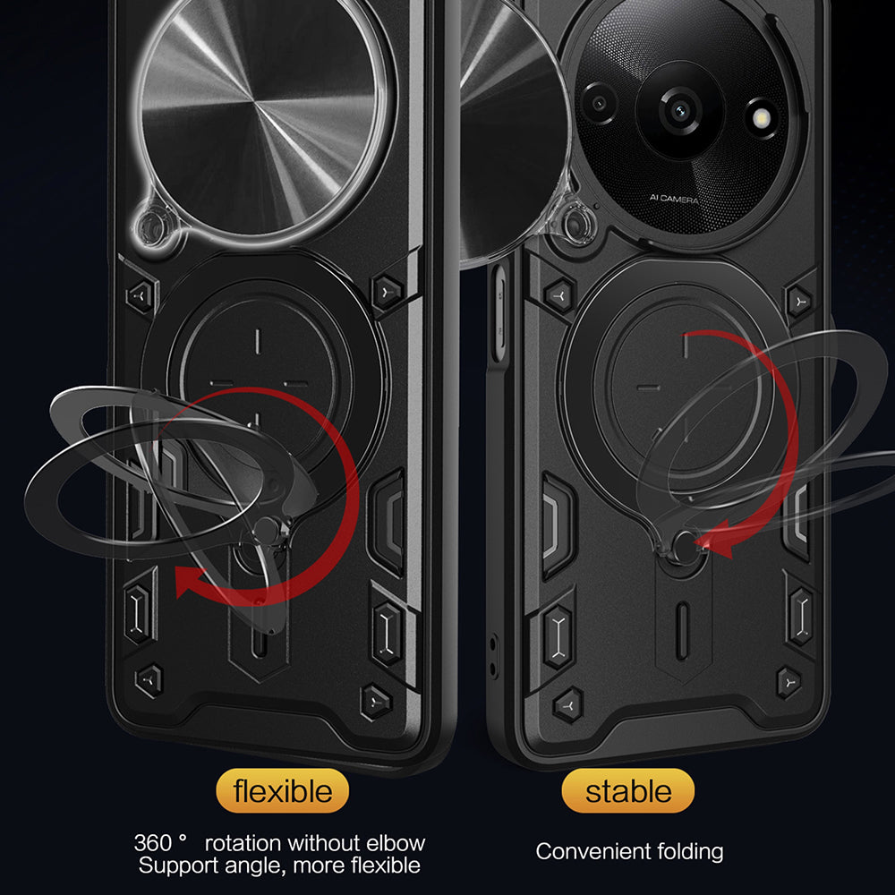 Etui na Honor Magic8 Lite, Techsuit, CamGuard Pro, Złoty Róż