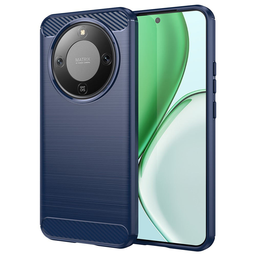 Etui na Honor Magic8 Lite, Techsuit, Carbon, Niebieskie