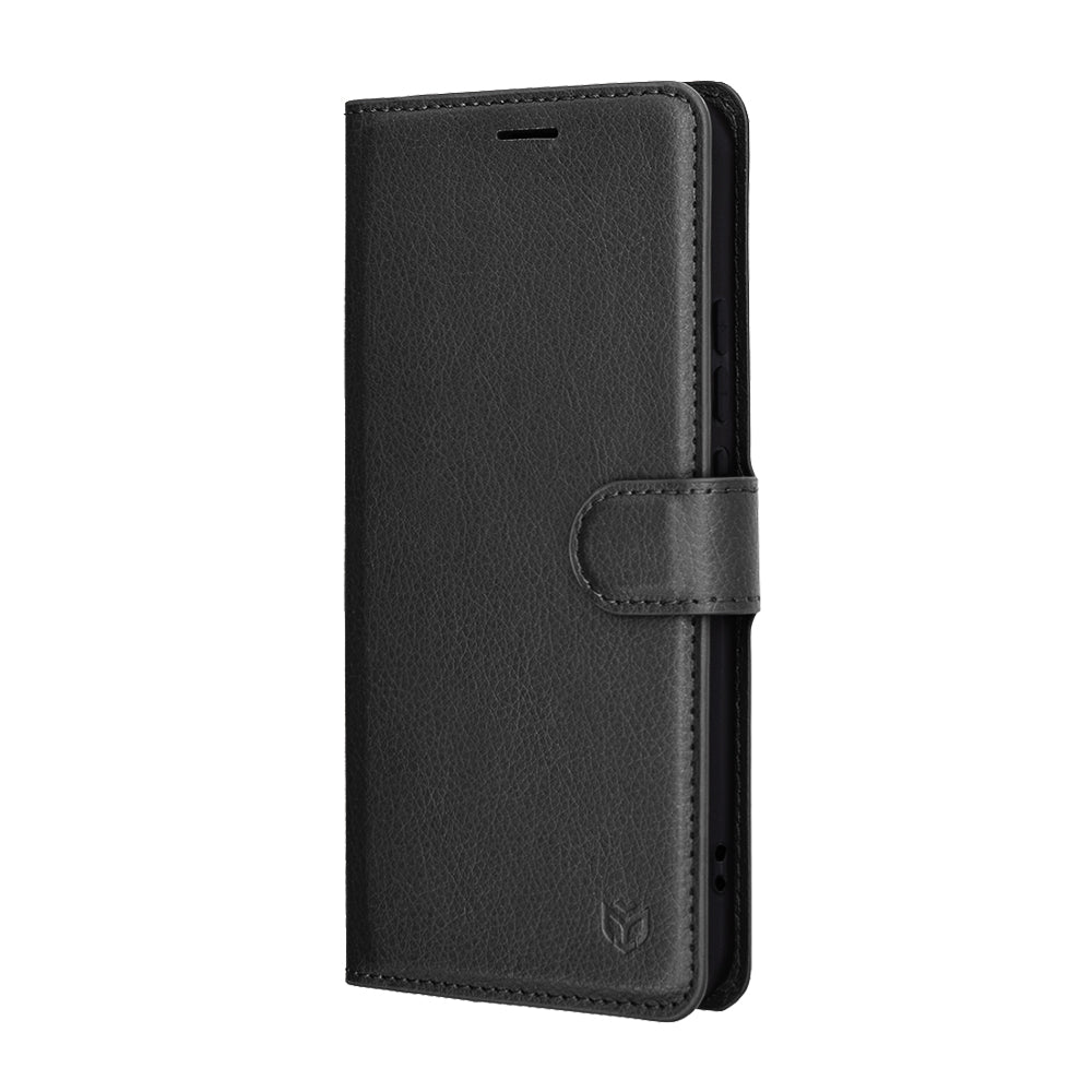 Etui na Honor Magic8 Lite, Techsuit, Leather Folio, Czarne