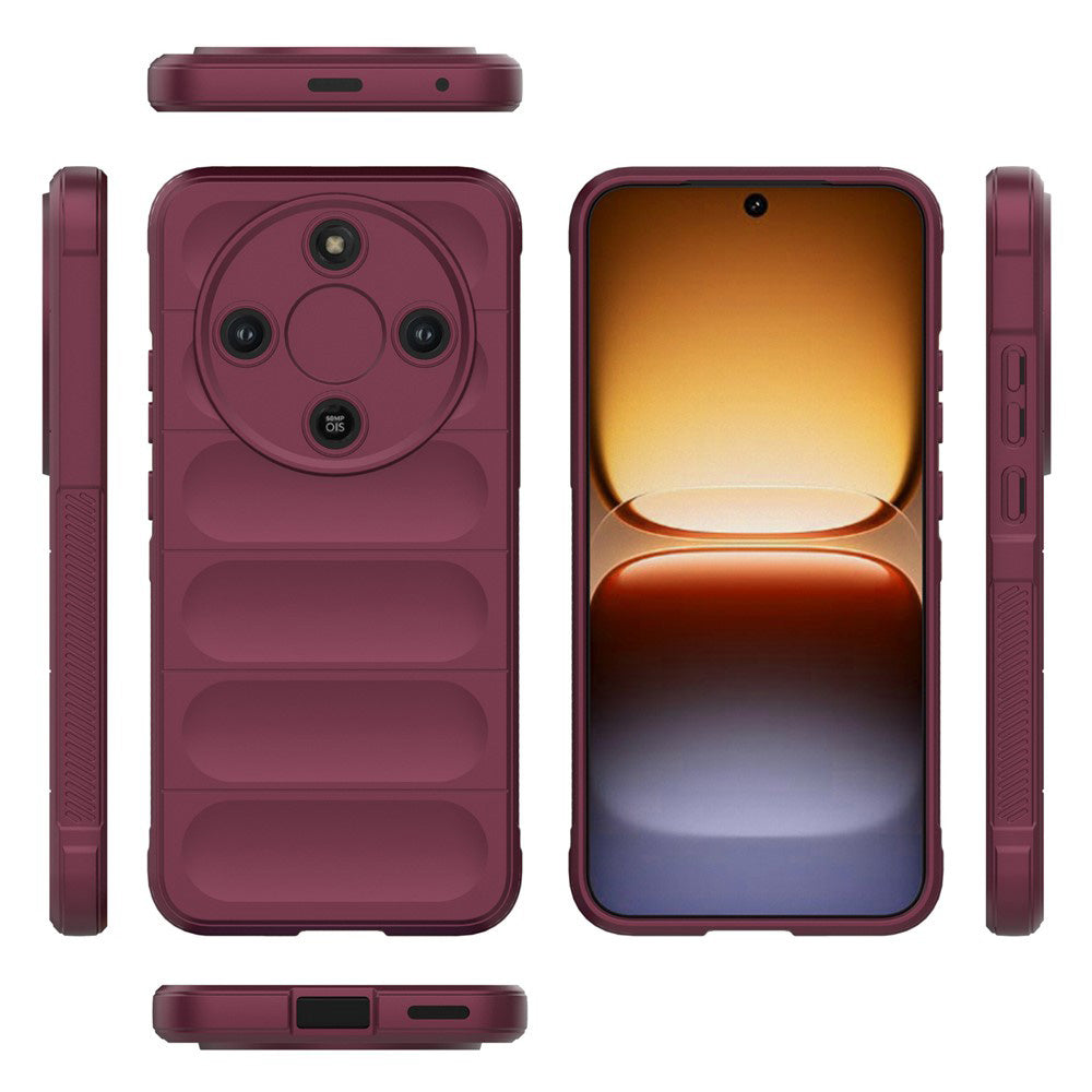 Etui na Honor Magic8 Lite, Techsuit, Magic Shield, Wiśniowy