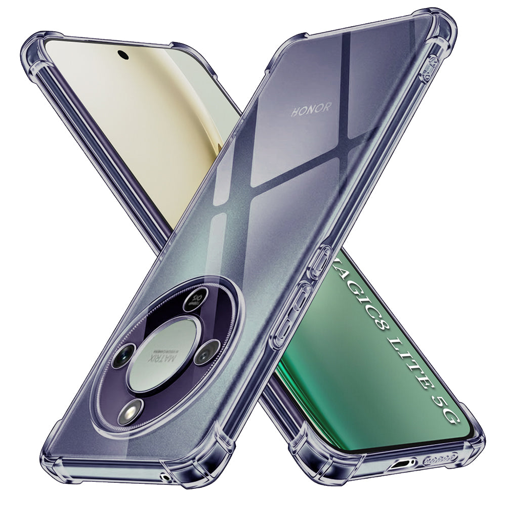 Etui na Honor Magic8 Lite, Techsuit, Shockproof Clear, Czarne