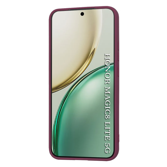 Etui na Honor Magic8 Lite, Techsuit, SoftFlex, Wiśniowy