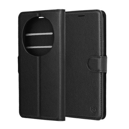 Etui na Honor Magic8 Pro, Techsuit, Leather Folio, czarne