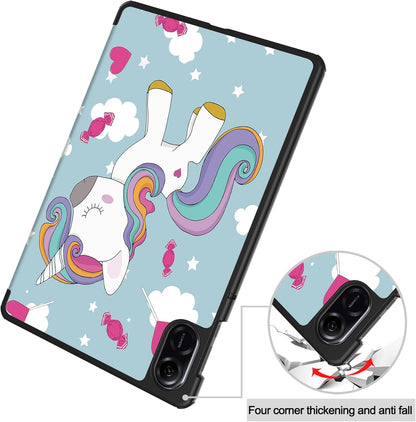 Etui na Honor Pad X8a, Techsuit, FoldPro Unicorn, Wielokolorowe