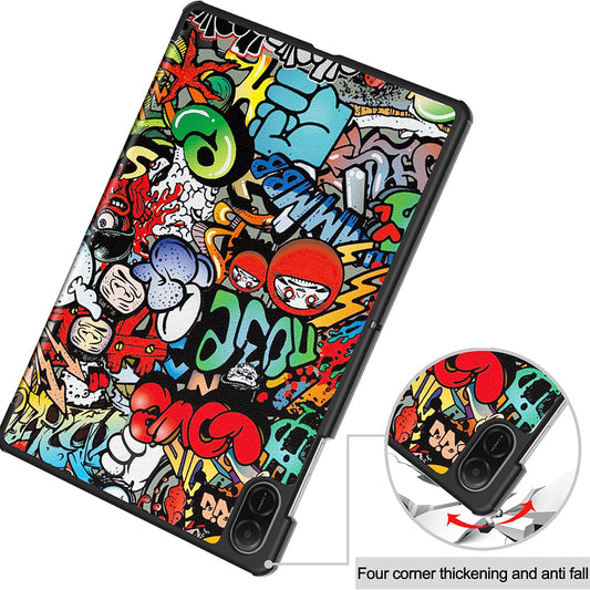 Etui na Honor Pad X8a, Techsuit, FoldPro Urban Vibe, wielokolorowe