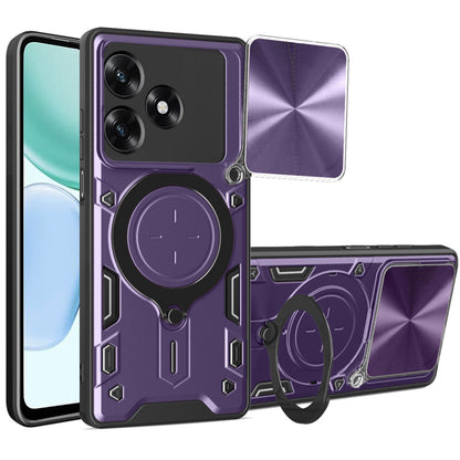 Etui na Honor X5c Plus, Techsuit, CamGuard Pro, Fioletowy