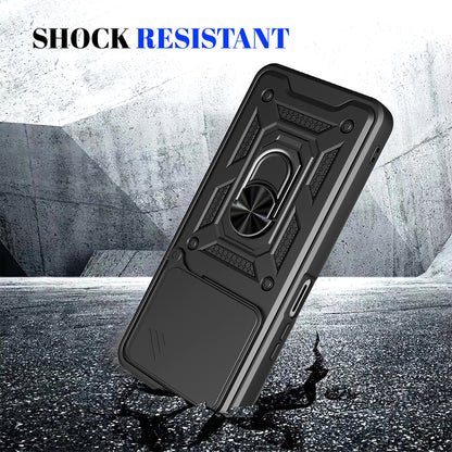 Etui na Honor X5c Plus, Techsuit, CamShield, Niebieskie