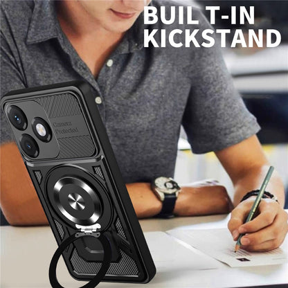 Etui na Honor X5c Plus, Techsuit, RuggedCam, Niebieskie