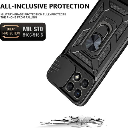 Etui na Honor X6a, Techsuit, CamShield, Czarny