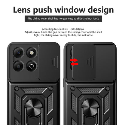 Etui na Honor X6b, Techsuit, CamShield, Czarny